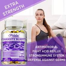 PSLALAE Parasite Blast - With Cranberry, Black Walnut Hull, Wormwood - Gut Health Supplement, Support Colon Cleansing - 120pcs - 120粒膠囊 - 查看 3