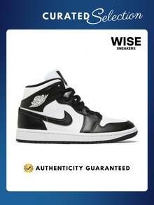 Nike Air Jordan 1 Mid Panda Black White DV0991-101 Women's Fashion Sneaker New - 黑與白 - 查看 1