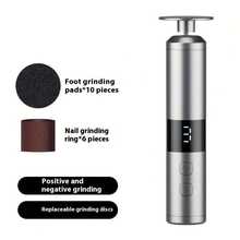 1pc Rechargeable Electric Foot Polisher, Thick Leather Foot Polishing Device, Foot Polisher - Digital Display Two-in-one - View 12