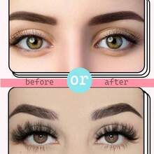 10 Pairs Of Perfect Makeup Faux Mink Eyelashes - Luxurious & Wispy & Fluffy Cat Eye Style, Natural Look Strip Lashes, D Curl, Fragrance-Free, Voluminous Multi-Pair Pack For Dramatic Eye Enhancement - 黑色 - 查看 4