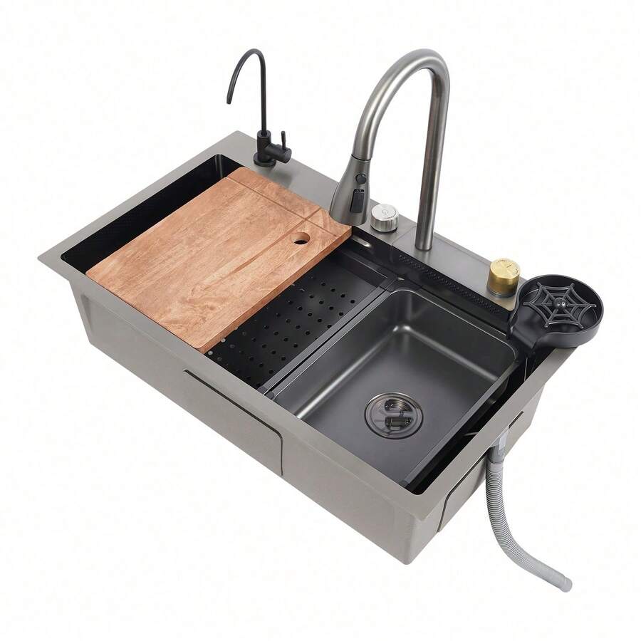 YUNRUX Kitchen Sinks - Black - View 1