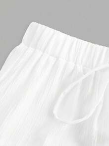 Falda casual de vacaciones de torta de varias capas de las mujeres, adecuada para la falda blanca en capas de verano Falda blanca larga Falda de cordón Falda de verano Vestido chic - blanco - Ver 3