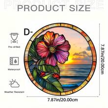 1pc Ladybug Acrylic Sun Catcher, Window Hanging Pendant, Is An Ideal Commemorative Gift For Family, Lovers, Friends, Holiday Decoration, Home Decoration, Mother's Day, Wedding Season Decoration, Birthday Gift, Wall Decoration Art