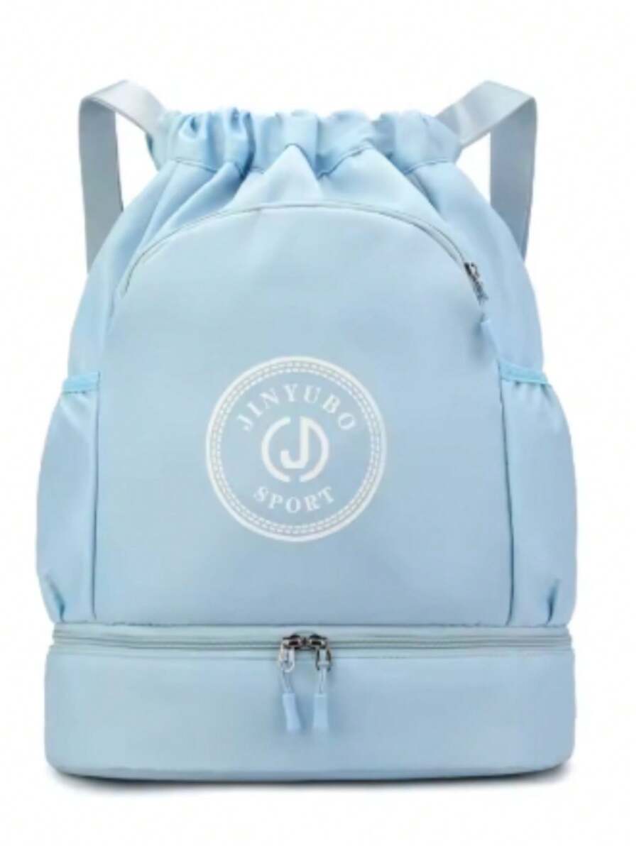 MOCHILA DEPORTIVA UNISEX, BOLSA DE VIAJE IMPERMEBLE MULTIFUNCIONAL - Neblina azul - Ver 1