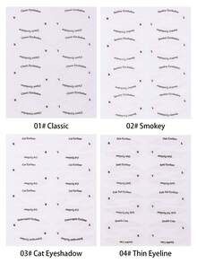 32 قطعة/4 مجموعات قوالب مكياج العين، ملصقات خط العين على شكل قطة، أدلة ظل العين وخط العين، قالب خط العين على شكل قطة، قوالب مكياج عين الثعلب، أدوات خط العين وظل العين للمبتدئين