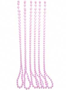 D EXCEED 1件/3件/6件/8件/9件/12件/24件/32件 1980年代复古霓虹派对街头嘻哈串珠项链手链蕾丝发带，适合70年代80年代服装化妆舞会派对万圣节服装配饰 - 6件 - 查看 20