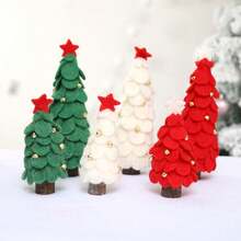 Árbol de Navidad artificial de escritorio mini, perfecto para decoración navideña, hogar, cocina, mesa de comedor - Multicolor - Ver 5