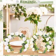 15 Pcs Metal Floral Centerpiece Table Decorations Hoop Centerpiece With Stand Gold Centerpieces For Table 15 Wooden Holders 30 Artificial Flowers 30 Leaves For Wedding DIY Craft Decor(12 Inch,White)Halloween - 粉色 - 查看 2