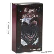 Couple Mystic Black Rose Card Set, Involving Emotions, Marriage, Family, Prophecy Of The Future, Realistic Illustration Of Halloween, Christmas, Thanksgiving, Tarot Cards, Oracle Cards - Multicolor - View 8