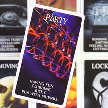 Couple Mystic Black Rose Card Set, Involving Emotions, Marriage, Family, Prophecy Of The Future, Realistic Illustration Of Halloween, Christmas, Thanksgiving, Tarot Cards, Oracle Cards - Multicolor - View 4