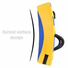 Large Shield Boxing Thai Kick Boxing Strike Curved Arm Pad MMA Muay Punch - Royal Blue - View 3