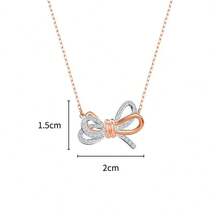Swarovski SWAROVSKI LIFELONG BOW Romantic Bow Necklace, Collarbones Chain Necklace, Gift For Girlfriend, Christmas Gift, Valentine's Day Gift, Qixi Festival Gift, Birthday Gift