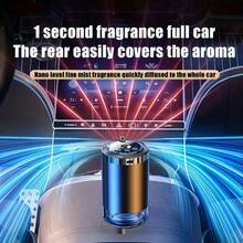 2025 New Premium Aroma Diffuser Men's Car Aromatherapy Automatic Aromatherapy Spray Car Perfume Car Interior Deodorization Long-Lasting Fragrance, Five Adjustable Fragrance Intensities, Whether You Prefer Rich, Medium Or Light. - Một máy xông hương + 1 chai tinh dầu dành dành - Xem 3