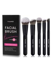 MAANGE 5/8/11pcs Professional Makeup Brush Set,Includes Powder Brush, Blush Brush,Concealer Brush,Contour Brush,Nose Brush,Foundation Brush,Detail Brush,Face Brush,Eyeshadow Brush,Eyebrow Brush, Suitable For Daily Facial Makeup,Giveaways,Complete Makeup Set - Black - View 12