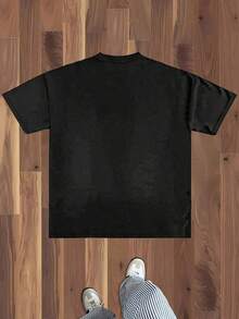 Sparkling Statue Of Liberty Graphic Tee (180g Cotton T-Shirt) Diamond - Effect Liberty Statue Tee. Men's Summer Round Neck Short Sleeve T-Shirts Fashion Printed T-Shirts Unisex T-Shirts Casual And Comfortable To Weargraphic Tees Men Shirts Streetwear White Shirt Black Shirt - 黑色 - 查看 2