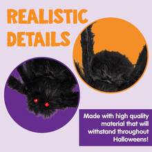2/1 Pc Halloween Plush Spider,Halloween Decoration, Party Prop, Outdoor Party Props,Outdoor Giant Spider Decoration, 30cm Prank Black Spider,Suitable For Indoor And Outdoor Halloween Decorations, Home Party And Yard Haunted House Decorations,Practical Joke Decoration Home Decor Room Decor