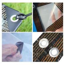 Tela impermeable, tela a prueba de lluvia, enlace de extensión de toldo de caravana, cuenta exterior transparente a prueba de lluvia, con material resistente al viento y a la intemperie, duradero, esencial para caravana al aire libre en clima lluvioso y ventoso, camping, caravana, balcón, muebles de jardín, invernadero y almacenamiento de leña en invierno