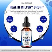Glyco Shield Drops | Official GlycoShield Pro Blood Formula Support Supplement | Maximum Strength | 1 Bottle (1-Month Supply) - 1 包 - 查看 7