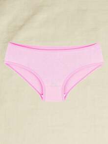 Kit Of 5 Girls' Cotton Panties, Plain Cotton Youth Panties - 彩色 - 查看 7