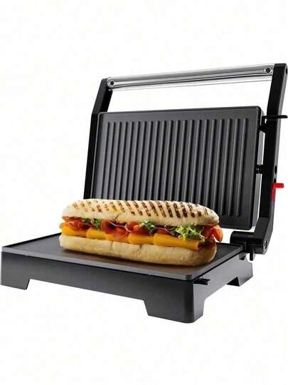 Sanduicheira e Grill Startools Inox 1000W 127V