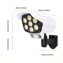 Outdoor Motion Sensor . Solar Lights 2000 Lumens 77LED Solar Motion Sensor LED Light - D - View 11