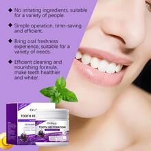 50g,Purple Tooth Whitening Powder,Remove Stains From Teeth, Freshen Breath, Beautify And Strengthen Teeth, Clean And Protect Teeth. The Mint Is Refreshing - 紫色 - 查看 5