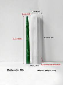 3D Christmas Column Silicone Mold For Handmade Candles, Gypsum, Soap - Reusable Soft And Easy To Clean Mold With Complex Christmas Body Design, DIY Crafts, Candle Making, Home Decoration, Craft Silicone Mold, Craft Supplies Christmas Decorations Room Decor, Christmas Gifts