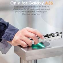 Hadaasi 1 pieza Funda protectora de tarjetas con electrochapado negro y ranuras para tarjetas, carcasa ultrafina transparente con amortiguación brillante, funda protectora de silicona transparente a prueba de golpes, compatible con Samsung Galaxy S25Ultra/S25Plus/S25/S25Edge/S25FE/S24Ultra/S24Plus/S24/S23Ultra/S23Plus/S23/A56/A36/A26/A55/A35/A25/A15/A24/A34/A14/A16/A06