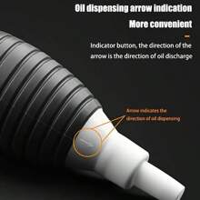 1pc Portable PVC Soft Tube Manual Fuel Transfer Pump, Suitable For Car, Motorcycle, Fish Tank, Oil, Gasoline, Liquid Transfer, Easy To Use, No Electricity Required, Fuel Transfer Tool, Fashionable Metal Finish, Manual Water Pump