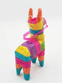 Mini Donkey Shaped Piñata, Suitable For Carnival And Mexican Parties Decoration - Colorful Paper Craft, Great For Birthday Celebrations And Holiday Party Centerpieces.
