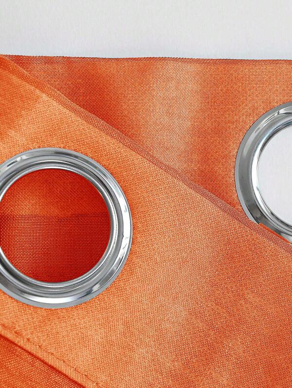 Cortina transparente de 1 peça, Cortina transparente suavizante de luz, Cortina transparente perfurada, Cortina transparente com ilhós, Cortina transparente com filtro semitransparente, Cortina transparente para cozinha, Adequada para uso doméstico ou comercial, Quarto, Varanda, Cortina transparente para sala de estar, Cortina transparente simples de cor sólida para quarto pastoral e sala de estar