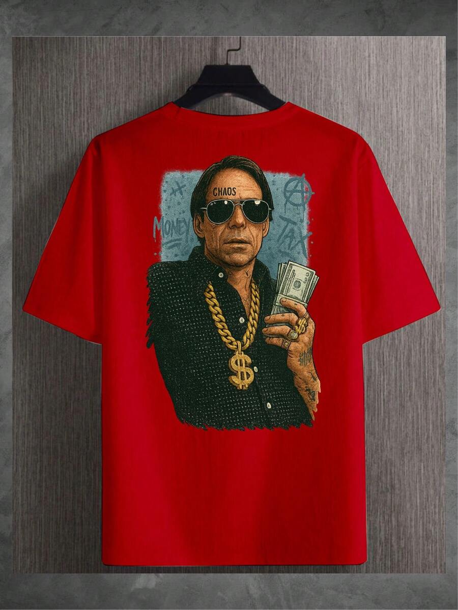 Agostinho Carrara T-Shirt Streetwear T-Shirt Unisex Fashion - 紅色 - 查看 1