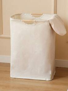 1个带木柄的可折叠洗衣篮，轻便省空间，适用于浴室和洗衣房，是洗衣机旁、衣柜或宿舍收纳的理想之选。可收纳衬衫、T恤、牛仔裤、内衣、毛巾和脏衣服，方便携带，透气设计，速干，是现代家居收纳的理想之选。 - 米色 - 查看 7