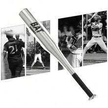 Shoze 34 Inch Baseball Bat Aluminum Alloy Baseball Stick Bar Lightweight For Outdoor Practice Training - 銀色 - 查看 2