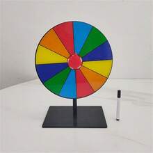 Erasable Spinning Game Prize Wheel Tabletop Lucky Draw Turntable For Teaching Events Interactive Activities - 彩色 - 查看 5