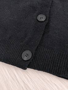 Women's Fashion Oversized Casual Comfortable Solid Color Pattern Solid Color Button Design V-Neck Long Sleeve Sweater Pullover Suitable For Daily Commuting, Office Wear, And Shopping Fall/Winter Clothes For Women Sweaters For Women Sweater Tops