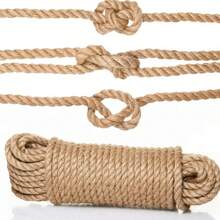 10mm 2/5/10M Jute Rope Garden Twine String Indoor And Outdoor DIY Twisted Home Decor Crafts For Gardening Thick Rope - Multicolor - View 5