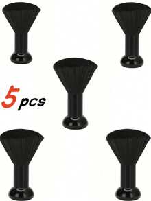 5pcs/Set Professional Salon Hair Brushes, Including Broom, Hairdressing Tools, Thinning Comb, Soft Fiber Brush, Suitable For Haircut And Cleaning - Multicolor - View 15