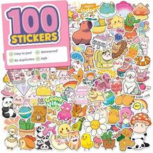 100PC Cute Stickers For Kids, Animal Large Stickers For Kids Waterproof Dishwasher  Stickers Packs Vinyl Assorted Sticker Bulk For Girls, Boys, Teens