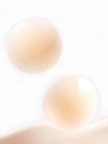 1 Pair/3pcs Invisible Breathable Silicone Nipple Cover Pasties, Strapless Backless Bra Petals For Wedding Dress, Washable With Packaging - Multicolor - View 3