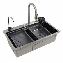 YUNRUX Kitchen Sinks - Black - View 4