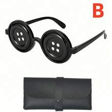 1 bộ Kính nút Halloween, Phụ kiện trang trí tiệc tùng DIY, Đạo cụ chụp ảnh vui nhộn, Kính mắt di chuyển được (Không phù hợp với nam giới trưởng thành) - Nhiều màu - Xem 6