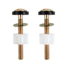 2/4Pcs Universal Toilet Seat Screws, Steel Toilet Seat Hinge Bolts And Nuts, Heavy Duty Toilet Seat Fastener With Plastic Nuts And Metal Washers, Toilet Hardware Replacement For Top Mount Toilet Seat Hinges / Water Tank Bathroom Bathroom Accessories Bathroom Tools - Multicolor - View 4