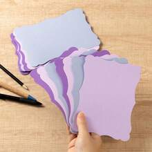 50 Pack Blank Kraft Cards Cardstock Thick Paper Brown Greeting Cards For DIY Gift Card Menus, Baby Shower And Wedding Invitations (Pink, 5 Colors, 5x7IN)-401784 - 紫色 - 查看 4