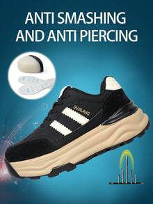 新款时尚运动安全靴，超轻增高安全鞋；女士软底耐磨舒适鞋；绝缘透气抗冲击防刺穿工作鞋女鞋。