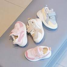 Zapatos para bebés y niños pequeños, suelas suaves para primavera y otoño para niños y niñas, zapatos deportivos antideslizantes para niños, zapatos de malla para bebés,Se puede combinar con disfraz navidad - Rosa - Ver 2
