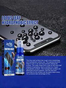 1套屏幕镀膜剂，手机屏幕清洁液，防刮擦，防指纹，疏水，疏油镀膜液，配清洁布 - 彩色 - 查看 5