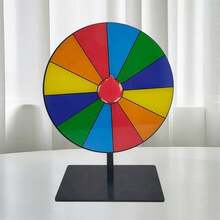 Erasable Spinning Game Prize Wheel Tabletop Lucky Draw Turntable For Teaching Events Interactive Activities - 彩色 - 查看 1