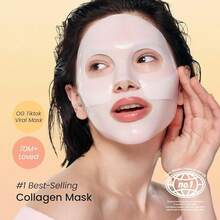 Biodance Bio-Collagen Real Deep Mask, Hydrating Overnight Hydrogel Mask, Pore Minimizing, Elasticity Improvement, 34g X4ea,Hydrating,Non-Sticky,Brightening, Face Masks Skincare - 白色 - 查看 2
