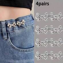 1/2/3/4/6 Pairs Butterfly Buckle Waist Cincher Removable Buckle Waist Trainer, No Sewing Required - Multicolor - View 20